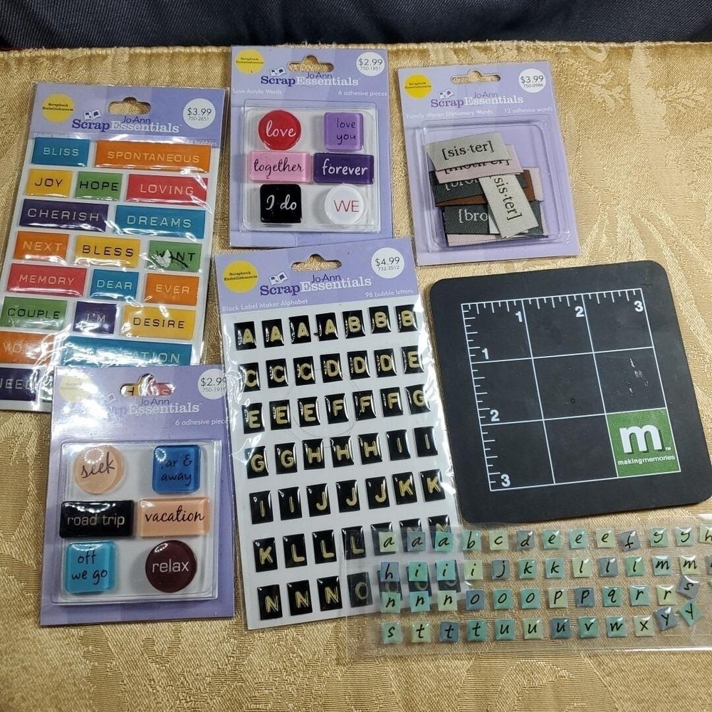 JoAnn ScrapEssentials Lot Scrapbook Stickers